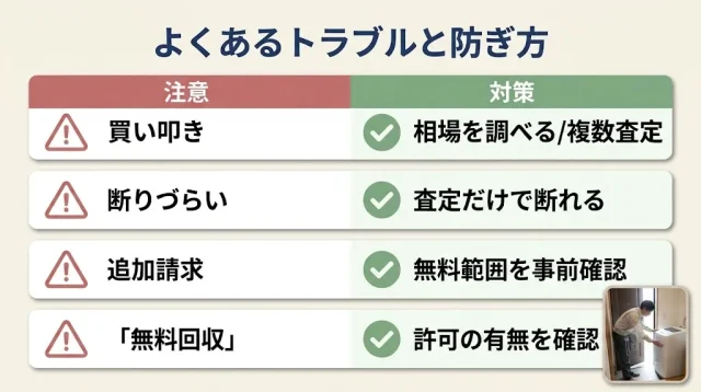 よくあるトラブルと防ぎ方