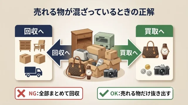 価値あり品と処分品が「混在」しているときの正解