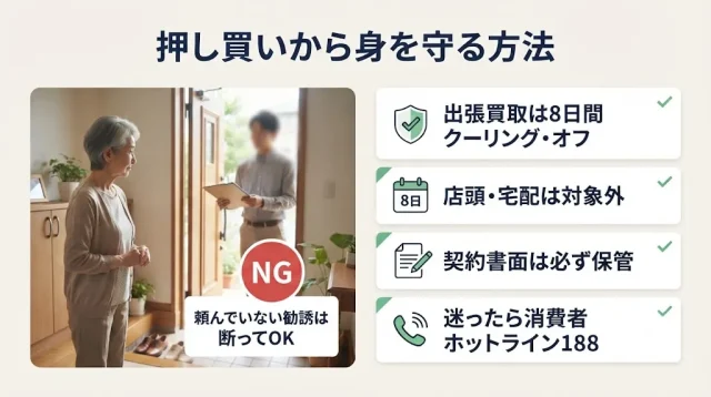 知らないと損する「押し買い」と身を守る方法
