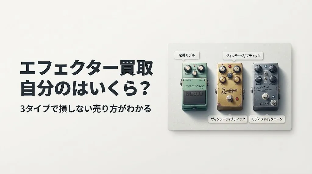 エフェクター買取相場｜自分のはいくら?タイプ別に解説