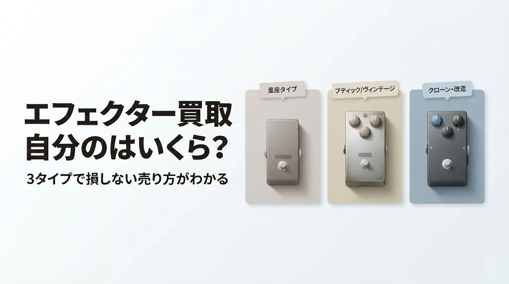 エフェクター買取相場|自分のはいくら?タイプ別に解説
