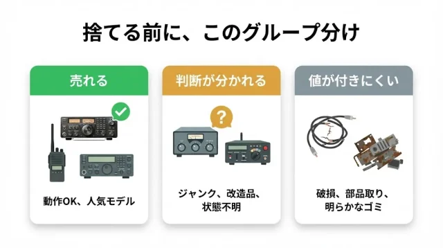 買取できる機材・判断が分かれる機材・値が付きにくい機材