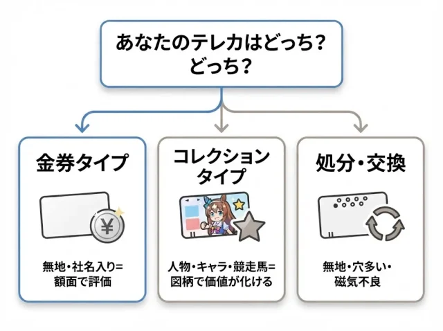 まず仕分け:あなたのテレカは「金券」?「コレクション」?