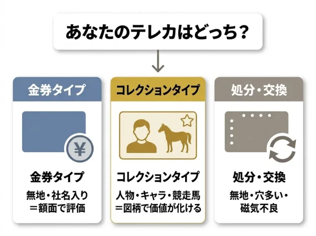 まず仕分け:あなたのテレカは「金券」?「コレクション」?