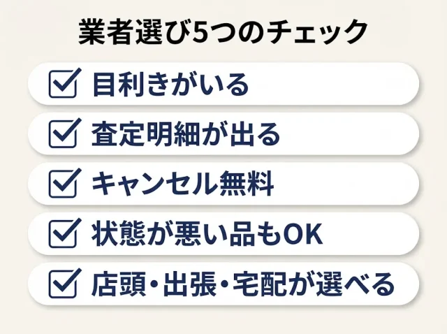 失敗しないソフビ買取業者の5つのチェックポイント