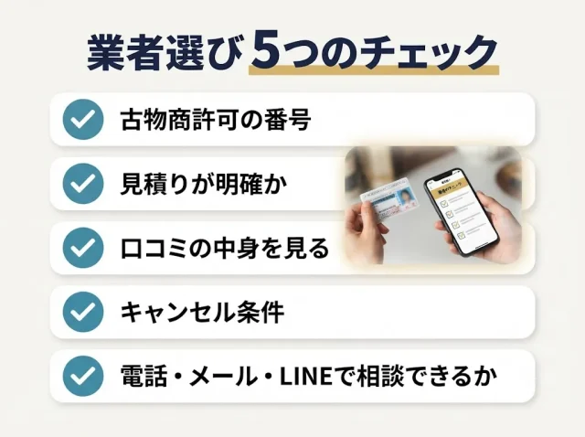 業者選び 5つのチェック