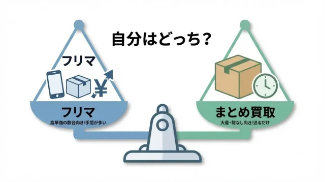 フリマ vs まとめ買取