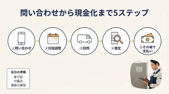 依頼から入金までの流れと、当日までに準備するもの