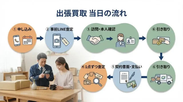 出張買取 当日の流れ