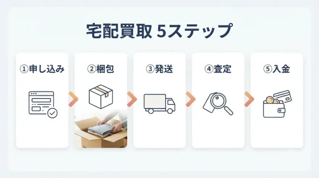 宅配買取の流れ