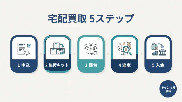  宅配買取の流れと、損しないための準備
