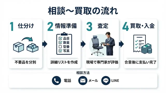 依頼の流れと、見積り前にそろえる情報