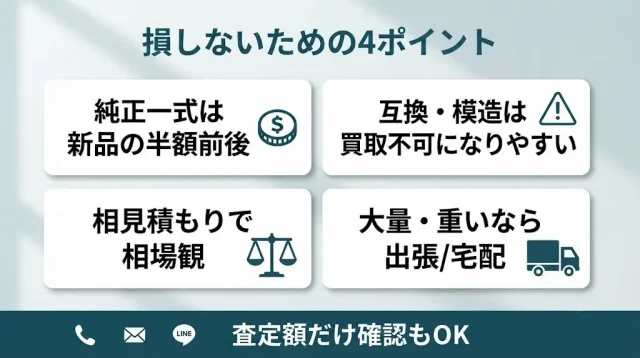 損しないための4ポイント