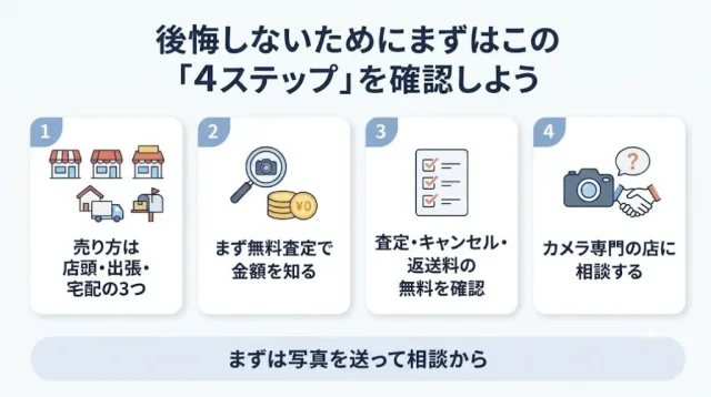 後悔しないための4ステップ