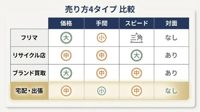 売り方4タイプ 比較