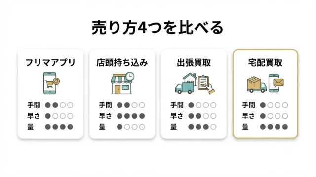 売り方は4つ。あなたに合うのはどれ?