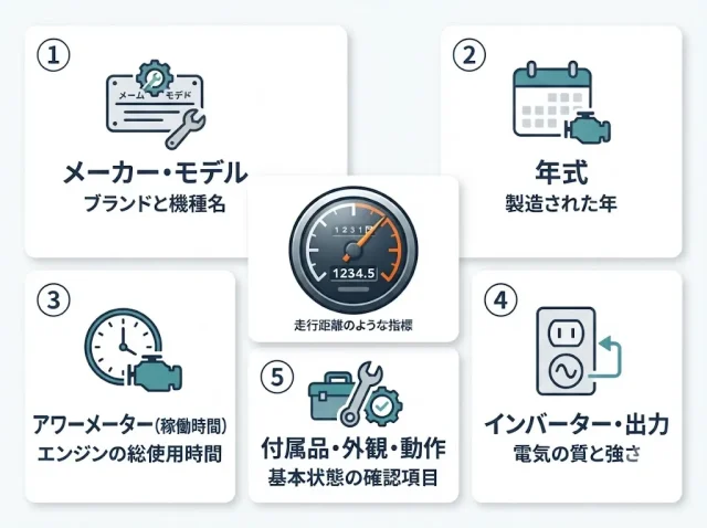 自分の発電機はいくら?査定額が決まる5つのポイント