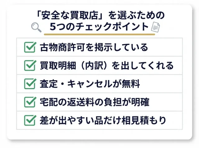 失敗しない店の選び方・チェックポイント