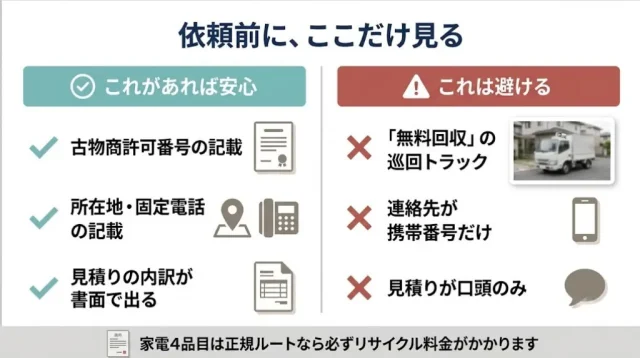 失敗しない買取・回収業者の選び方