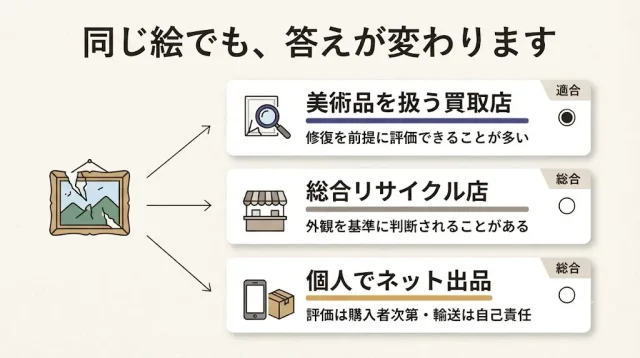 「傷み=買取不可」と言われないための依頼先の選び方