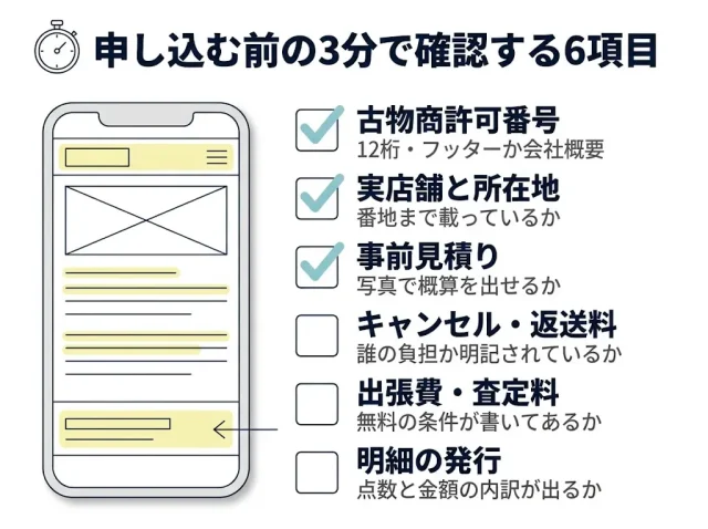安全な不用品買取業者の見分け方【チェックリスト】