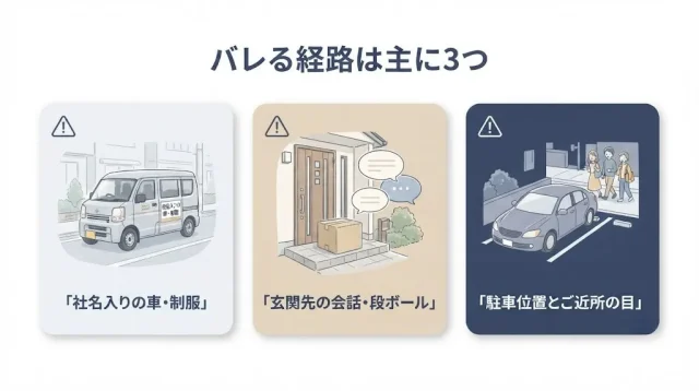 出張買取は"どこから"近所にバレるのか
