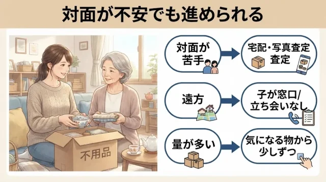 親の生前整理を手伝うとき・対面が不安なときの進め方