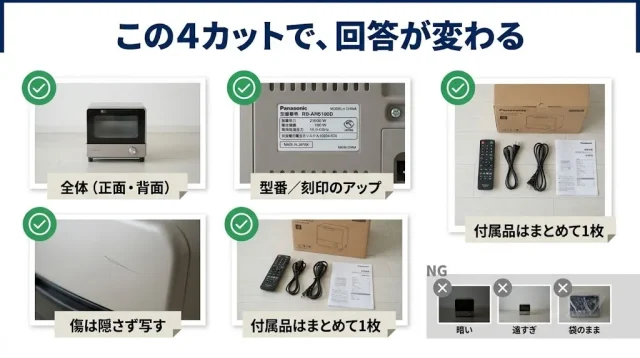 査定額で損しない写真の撮り方・伝え方