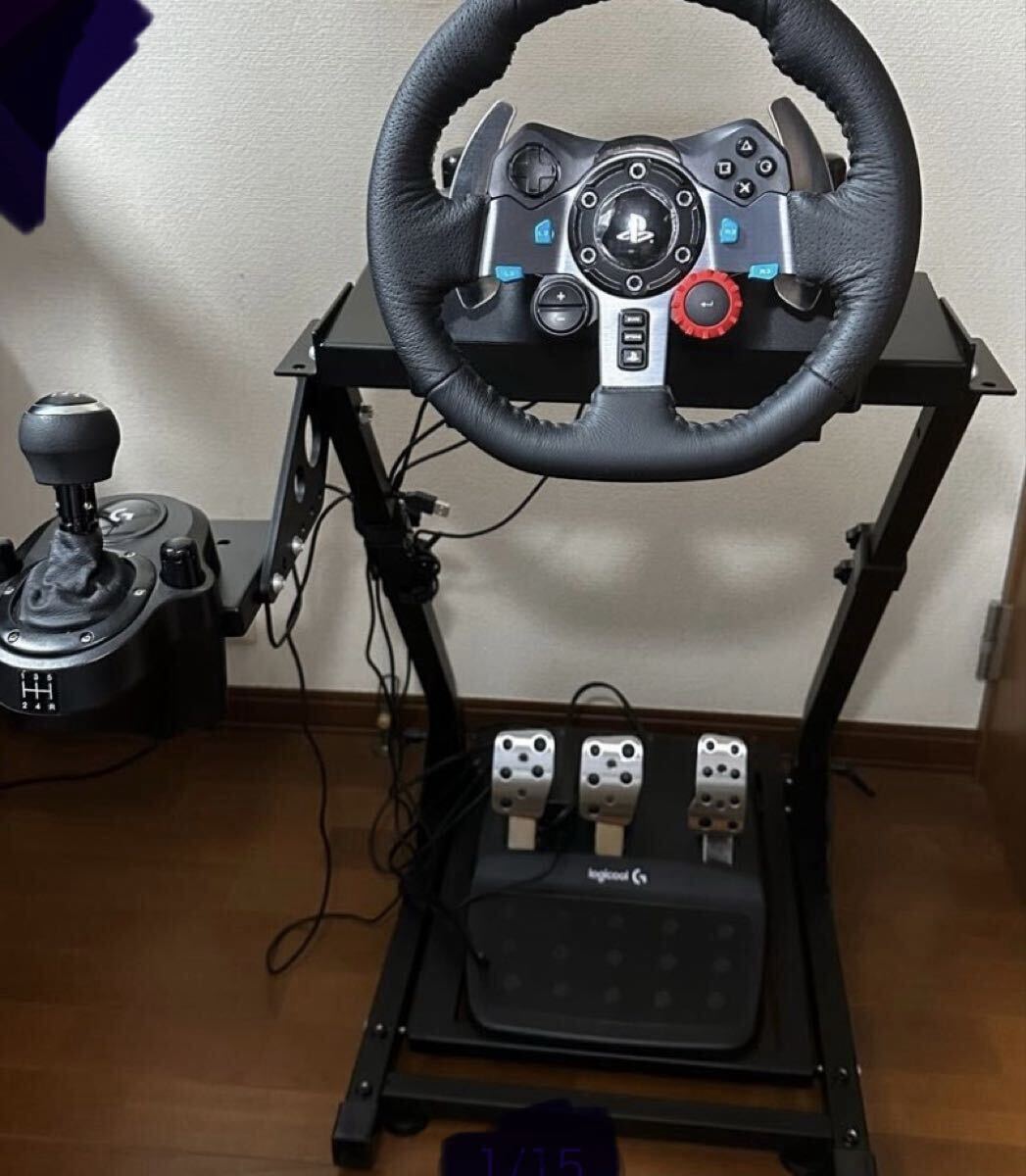 ロジテック G29 ハンドルコントローラー シフター スタンド 3点セット