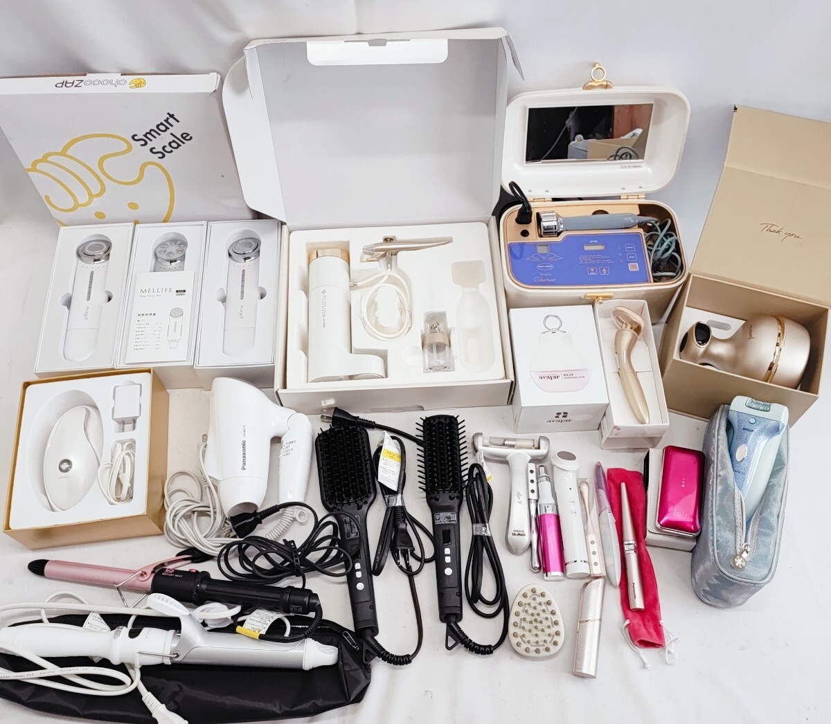 美容家電まとめ PLOSION ヘッドスパ ヘアアイロン 美顔器など