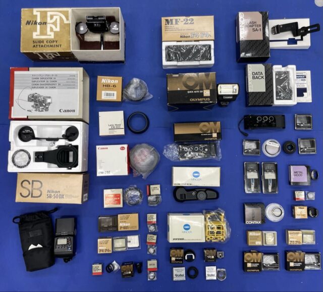 カメラ用部品・アクセサリー まとめ売り CONTAX SA-1 T2 Nikon F4など