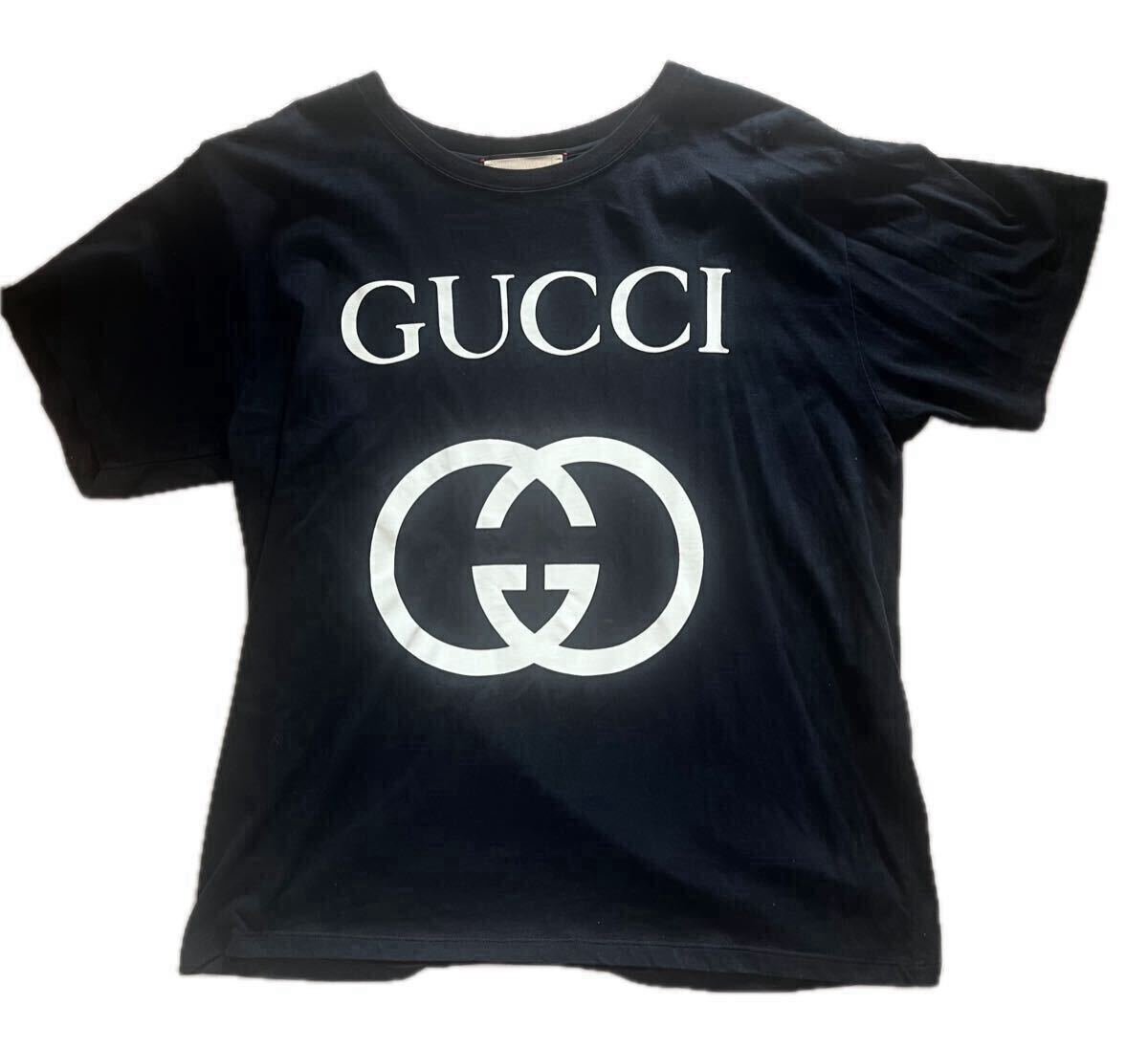GUCCI グッチ インターロッキングG ロゴ Tシャツ ブラック