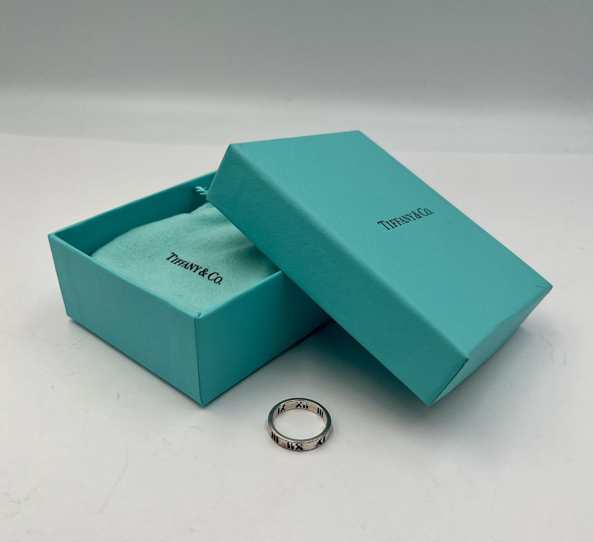TIFFANY&Co. ティファニー アトラス ナローオープンリング シルバー