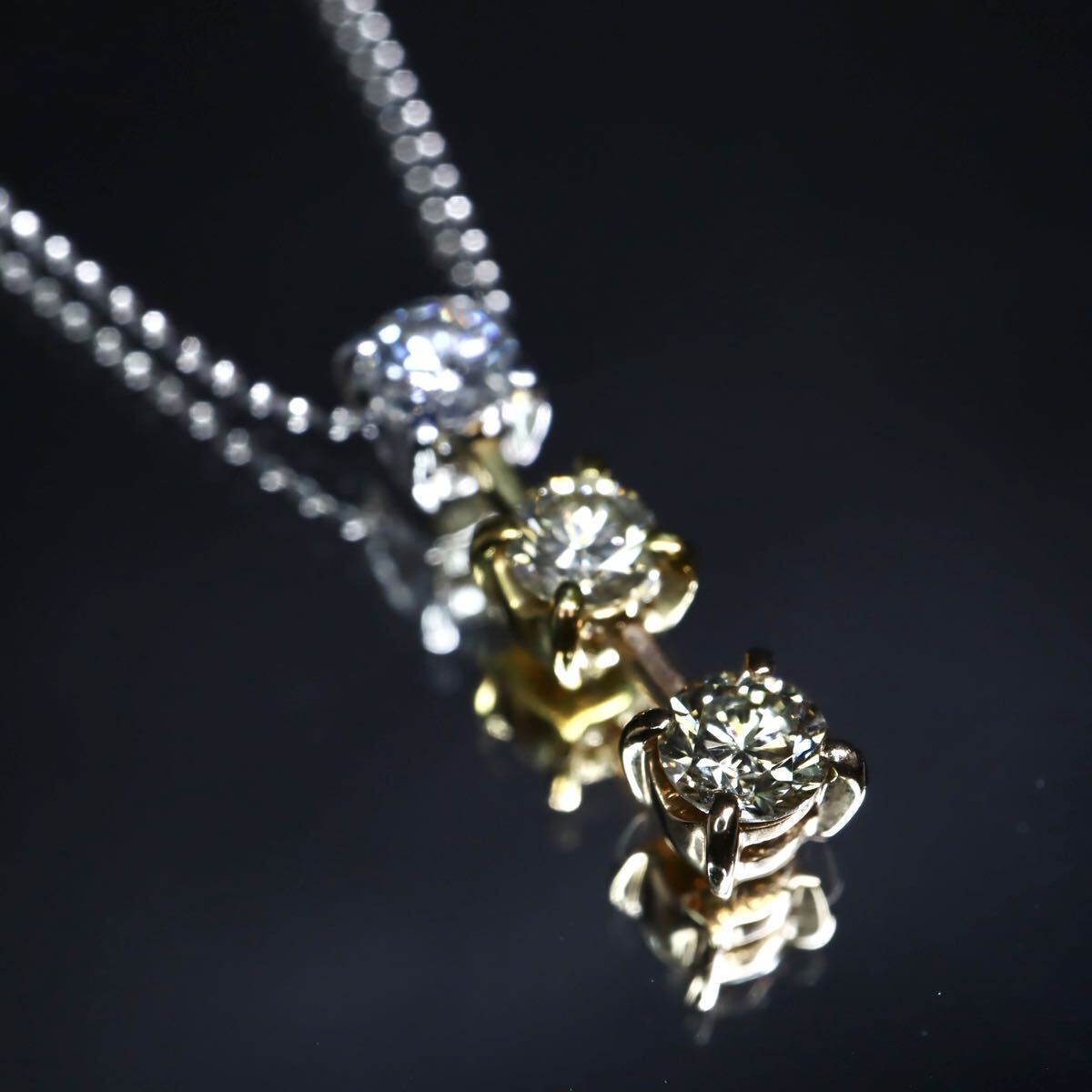 Pt850 Pt900 ダイヤモンド ネックレス 1.02ct 4.18g 買取実績