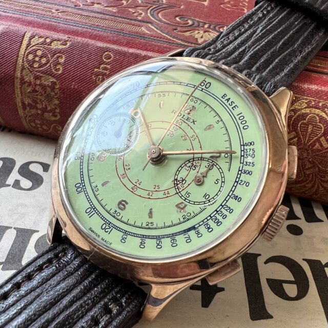 ROLEX ロレックス クロノグラフ 38mm 1940年代 18KGP 手巻き メンズ腕時計