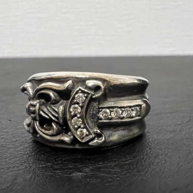 CHROME HEARTS クロムハーツ ダガー パヴェダイヤ リング SV925 20号