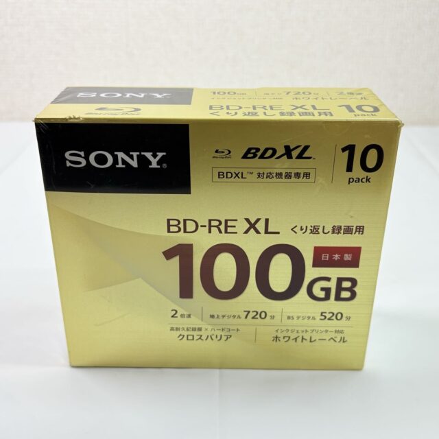 SONY BD-RE XL 100GB 10pack BDXL ホワイトレーベル