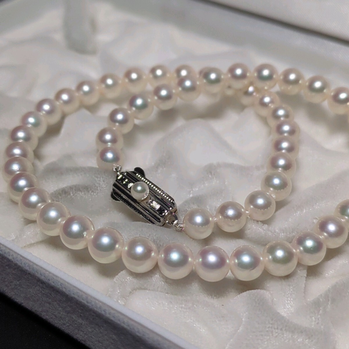 MIKIMOTO アコヤ真珠ネックレス 6.5-7.0mm 39cm ホワイト