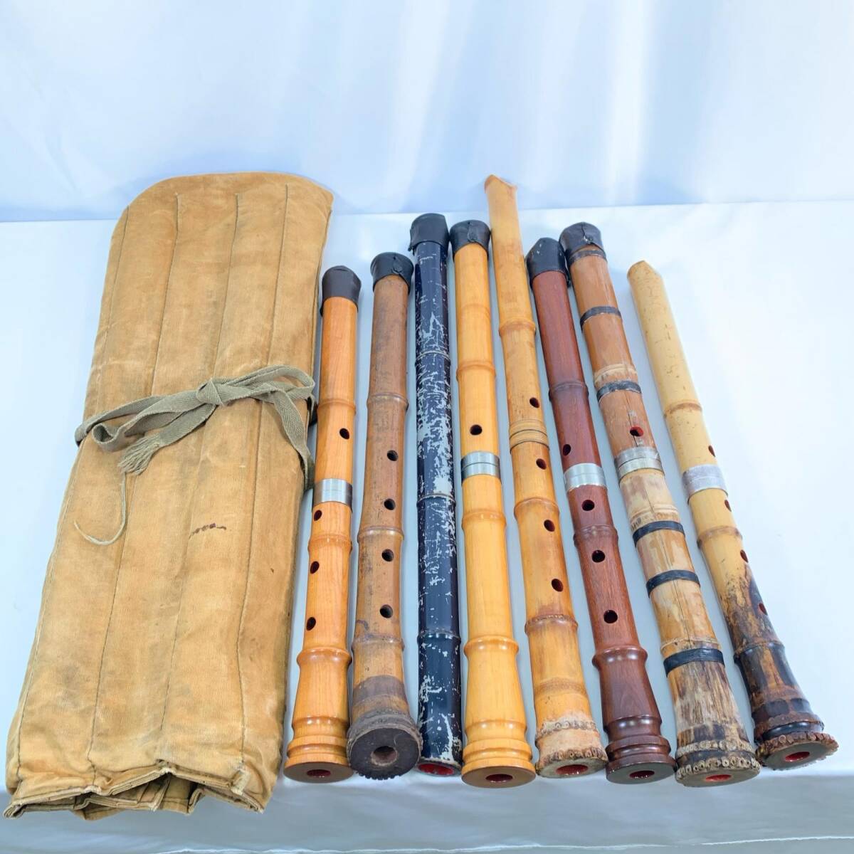 尺八 8点セット 収納袋付き 和楽器