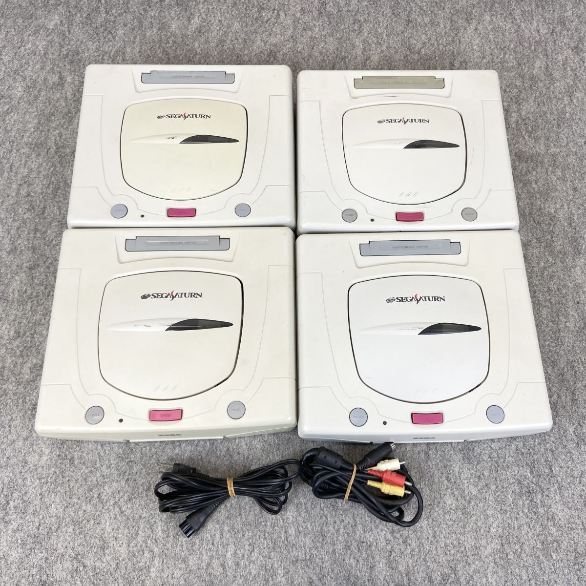 SEGA SATURN セガ サターン 本体 4台 HST-3220 ホワイト