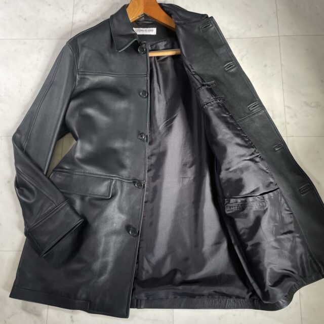 CERRUTI1881 チェルッティ ラムレザー カーコート ジャケット XL