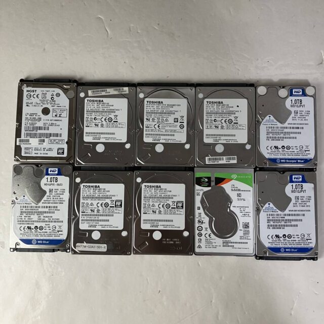 HDD 1TB 10個セット 2.5インチ ノートパソコン用