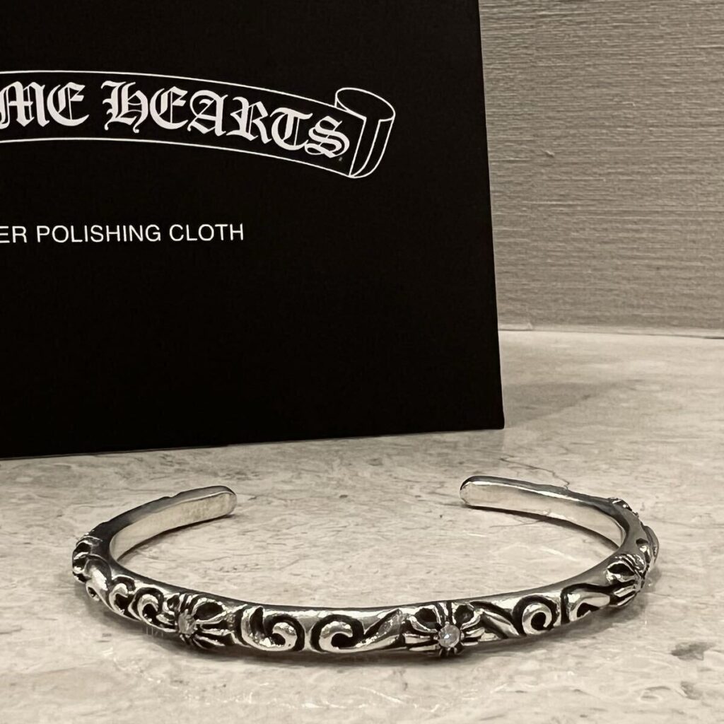 CHROME HEARTS クロムハーツ SBT バングル 5P パヴェダイヤ SV925