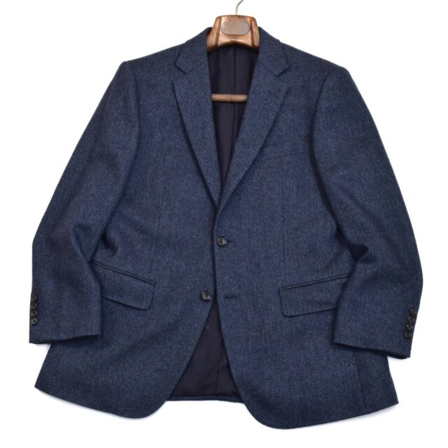 BURBERRY バーバリー カシミヤ100% ヘリンボーン柄 ジャケット