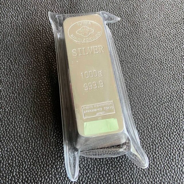 井島貴金属精錬 純銀インゴット 1KG 999.9