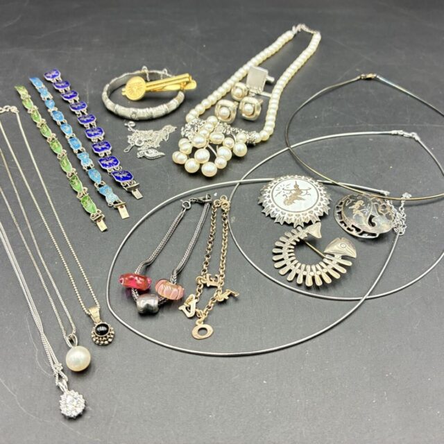 Silver 925 純銀 アクセサリー まとめ ネックレス カフス ブレスレット 約177.1g
