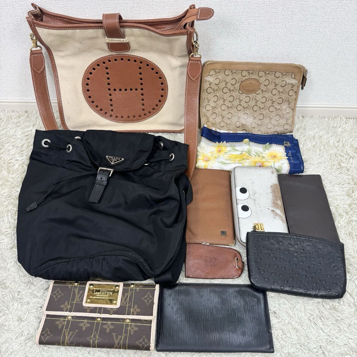 ブランド品まとめ売り プラダ エルメス ルイヴィトン ブルガリ ディオール セリーヌ