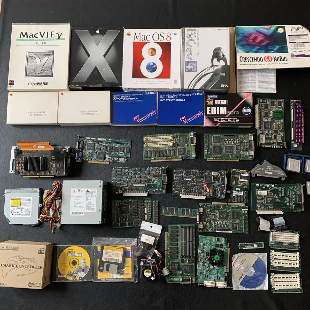Apple Macintosh パーツ大量まとめセット NuBus拡張カード メモリ