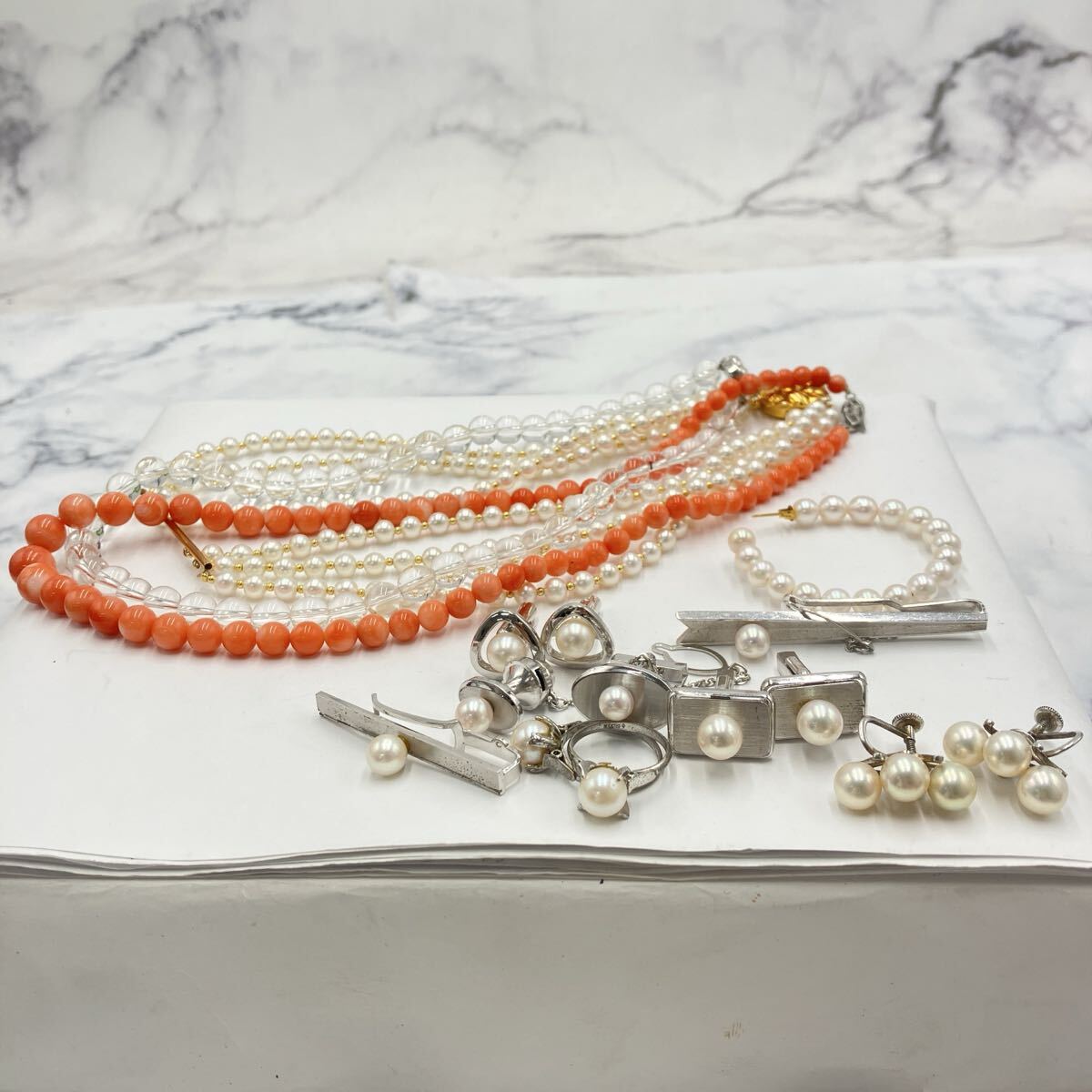 シルバーアクセサリー まとめ売り ネックレス ピアス タイピン