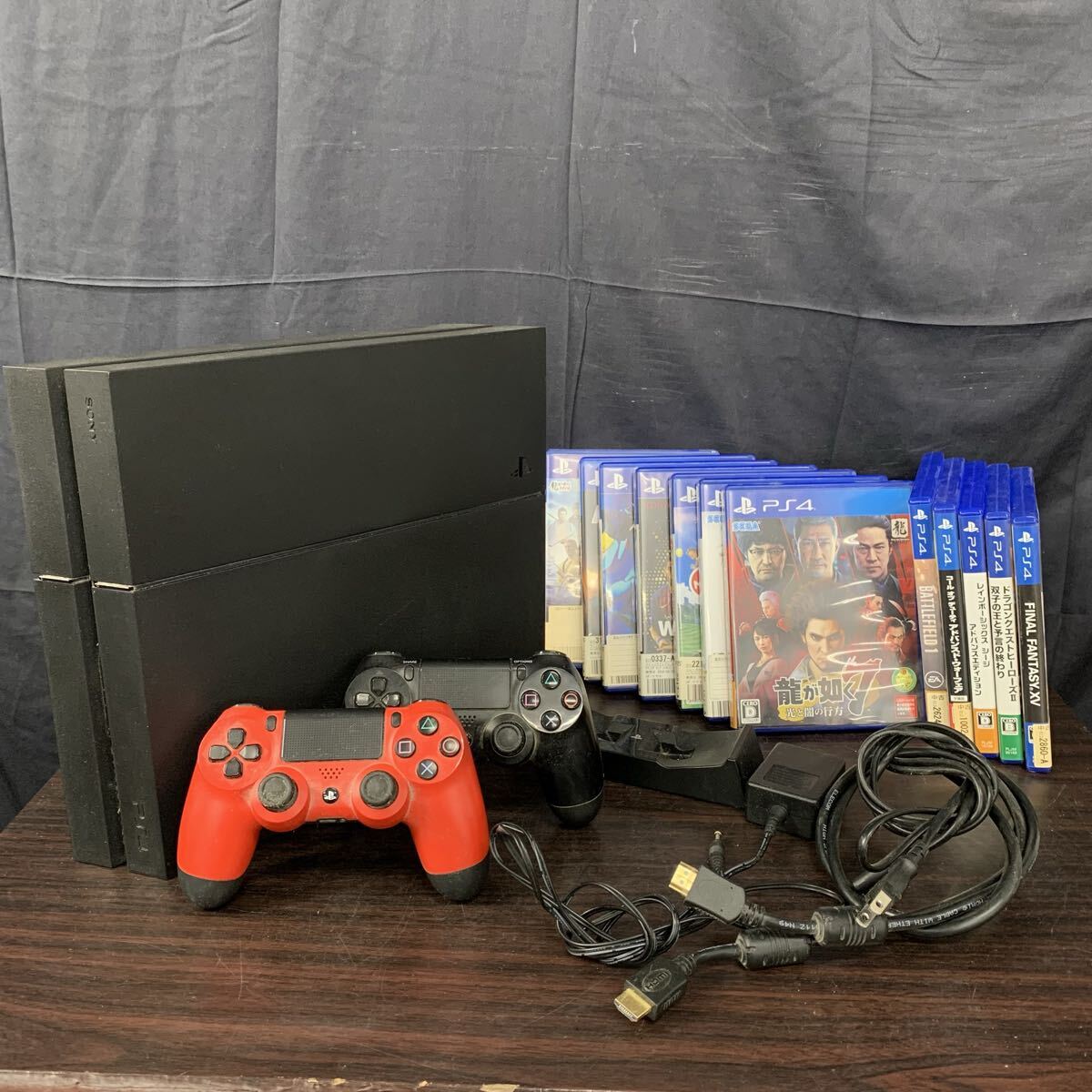 SONY PlayStation4 CUH-1200A 500GB ジェットブラック ソフト12点